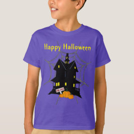 ハロウィン幽霊のよく出るハウス販売キッズTシャツ Tシャツ