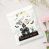 ハロウィン幽霊のよく出るハウス1つのキャンディロットバッグを取る フェイバーバッグ (封をした状態)