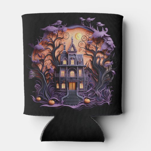 ハロウィン幽霊のよく出るハウス2 缶クーラー (裏面)