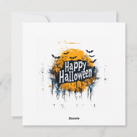 ハロウィン幽霊のよく出るハウス シーズンカード (裏面)