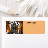 ハロウィン幽霊のよく出るハウス ラベル (インサイチュ)