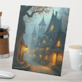 ハロウィン幽霊のよく出るハウス 台座サイン (インサイチュ)