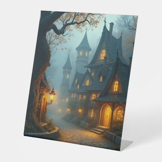 ハロウィン幽霊のよく出るハウス 台座サイン (正面)