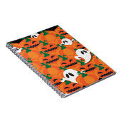 ハロウィン幽霊のよく出るパンプキンパッチ幽霊たち ノートブック (右側)