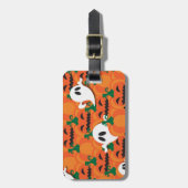 ハロウィン幽霊のよく出るパンプキンパッチ幽霊たち ラゲッジタグ (正面縦)