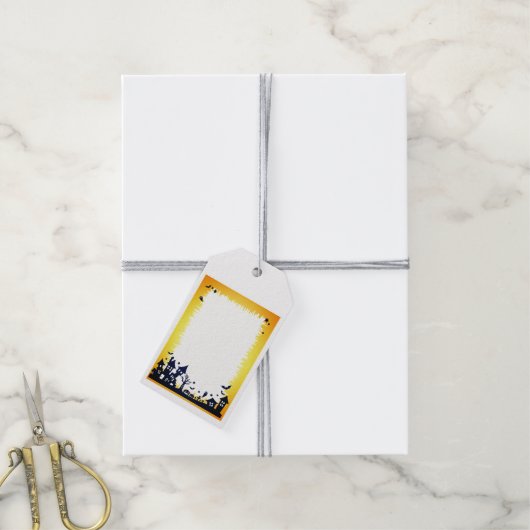 ハロウィン幽霊のよく出るヴィレッジギフトラベル ギフトタグ (より糸付き)