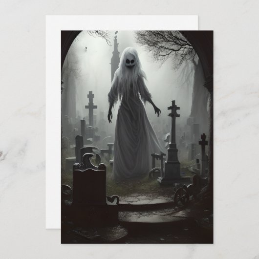 ハロウィン幽霊のよく出る墓地幽霊 シーズンカード (正面/裏面)