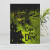 ハロウィン幽霊のよく出る建物招待状 招待状 (スタンド正面)