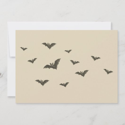 ハロウィン幽霊のよく出る引っ越し祝いパーティーパーティの招待状 招待状 (裏面)