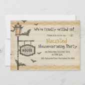 ハロウィン幽霊のよく出る引っ越し祝いパーティー招待状 招待状 (正面)