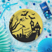 ハロウィン幽霊のよく出る紙プレート ペーパープレート (パーティー)