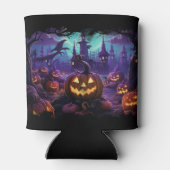 ハロウィン幽霊のよく出る – カボチャ 缶クーラー (裏面)