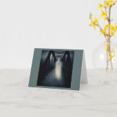 ハロウィン幽霊のよく出る – ブリッジ3 カード (黄色い花)