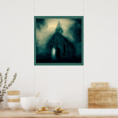 ハロウィン幽霊のよく出る – 教会4 ポスター (キッチン)