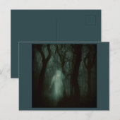 ハロウィン幽霊のよく出る – 森1 ポストカード (正面/裏面)