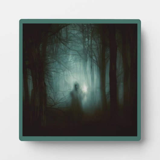 ハロウィン幽霊のよく出る – 森2 フォトプラーク (正面)