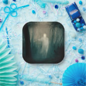 ハロウィン幽霊のよく出る – 森3 ペーパープレート (パーティー)