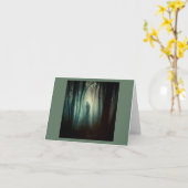 ハロウィン幽霊のよく出る – 森4 カード (黄色い花)