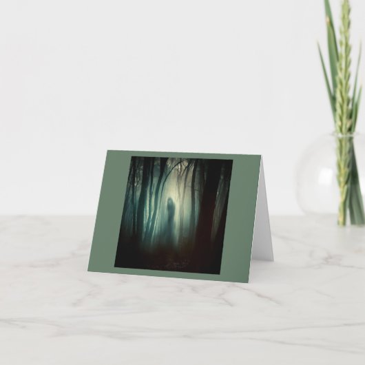 ハロウィン幽霊のよく出る – 森4 カード (正面)