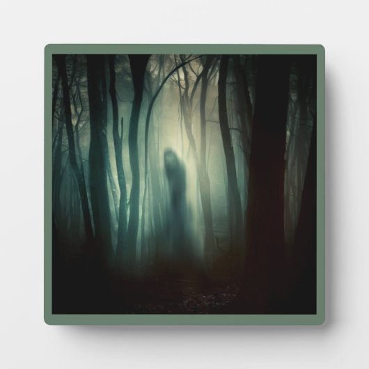 ハロウィン幽霊のよく出る – 森4 フォトプラーク (正面)