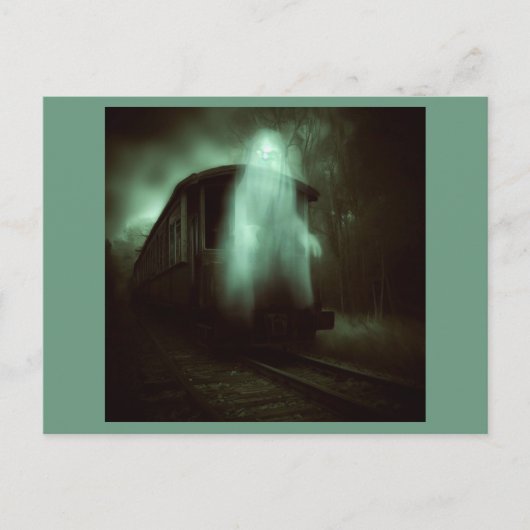 ハロウィン幽霊のよく出る- Train 2 ポストカード (正面)