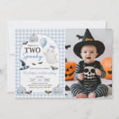 ハロウィン幽霊の2歳の誕生日招待状 招待状 (正面)