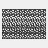 ハロウィン幽霊ラッピング紙シート ラッピングペーパーシート (正面)