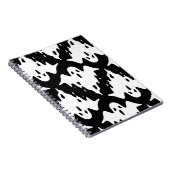 ハロウィン幽霊不気味シームレスパターン ノートブック (右側)