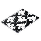 ハロウィン幽霊不気味シームレスパターン ノートブック (左側)