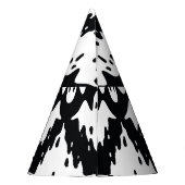 ハロウィン幽霊不気味シームレスパターン パーティーハット (裏面)