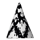 ハロウィン幽霊不気味シームレスパターン パーティーハット (右)