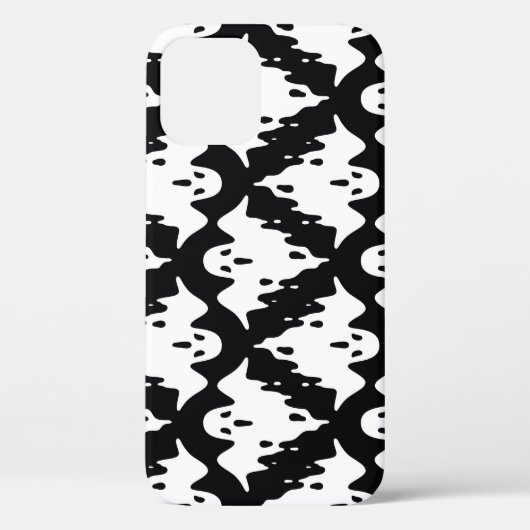 ハロウィン幽霊不気味シームレスパターン Case-Mate iPhoneケース (裏面)