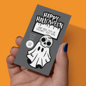 ハロウィン幽霊名刺のトランククールトまたは処理 名刺