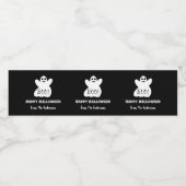 ハロウィン幽霊水瓶用ラベルセット ペットボトルラベル (シングルラベル)