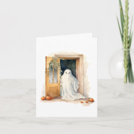 ハロウィン幽霊空白のノートカード ノートカード