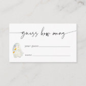 ハロウィン幽霊赤ちゃんシャワー推測用ゲームカード エンクロージャーカード (正面)