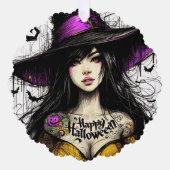 ハロウィン得・ジャスト・ウィティエ「ハッピーハローウィン」 オーナメントカード (正面)