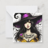 ハロウィン得・ジャスト・ウィティエ「ハッピーハローウィン」 ノートカード (裏面)