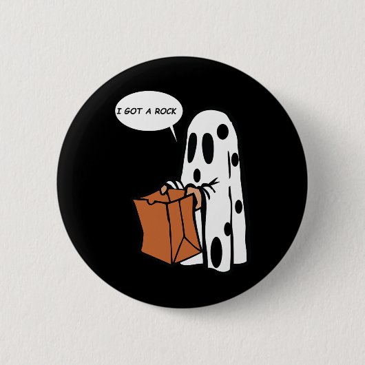 ハロウィン得I Aロック幽霊 缶バッジ (正面)
