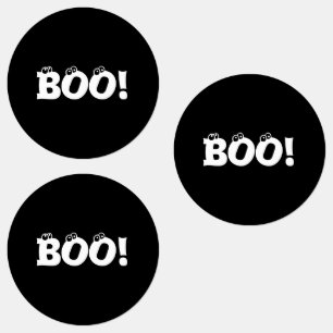 ハロウィン怖いブー!眼球黒ラベル ラベル