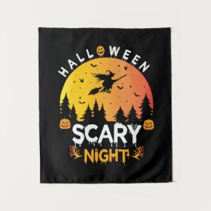 ハロウィン怖い夜の誕生日 タペストリー