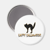 ハロウィン怖い猫 マグネット (正面/裏面)