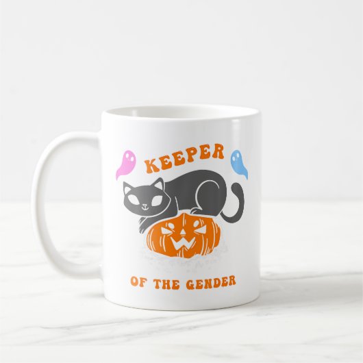 ハロウィン性別おばけ 性別発表 コーヒーマグカップ (左)