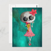 ハロウィン恋しく思アイスクリームで死ぬ ポストカード (正面/裏面)