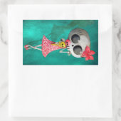 ハロウィン恋しく思アイスクリームで死ぬ 長方形シール (バッグ)