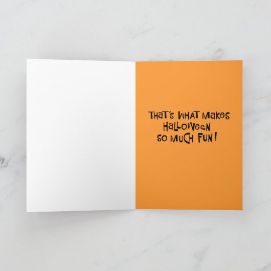 ハロウィン恐怖 カード (内部)