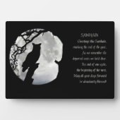 ハロウィン恵みとフクロウ異教の フォトプラーク (正面)