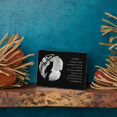 ハロウィン恵みとフクロウ異教の フォトプラーク (側面)