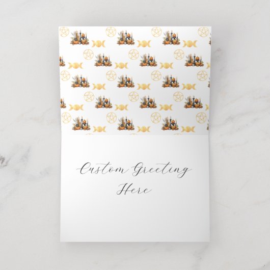 ハロウィン恵みフォイルカード 箔シーズンカード (内側レイダウン)