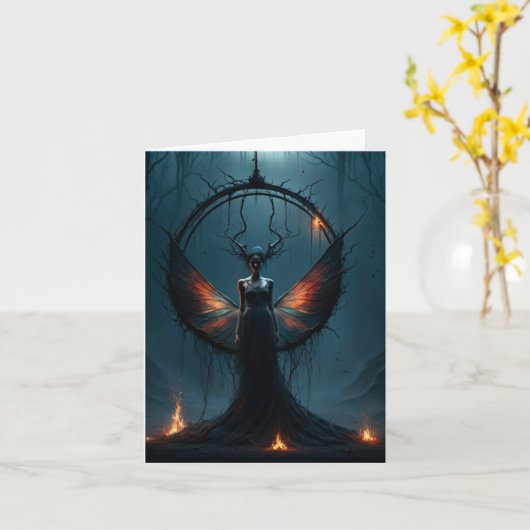 ハロウィン恵み カード (黄色い花)